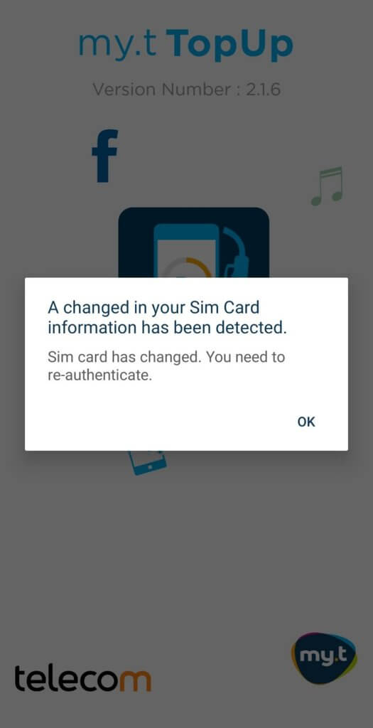 A10 my.t topup app android bug fix needed