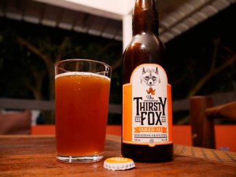 AMBER ALE the thirsty fox craft beer in Mauritius