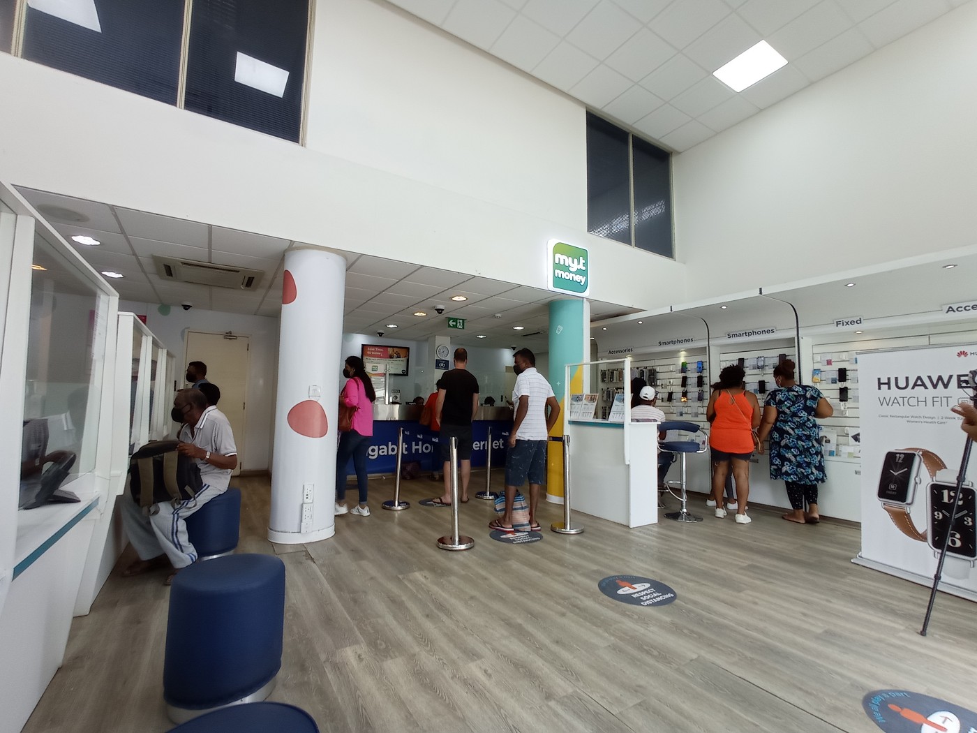 SIM card in Mauritius Telecom my.t office SIM queue Mahébourg Grand Port