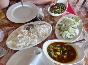 chop suey and paneer curry in souillac mauritius