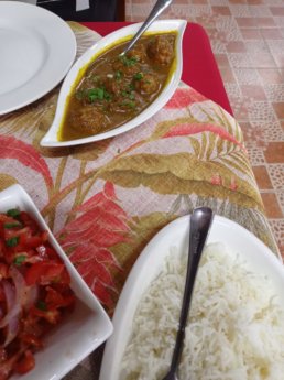 vegetarian kofta with rice souillac