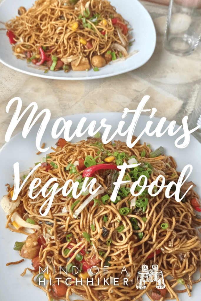 vegan foods such as fried noodles in Mauritius eggless