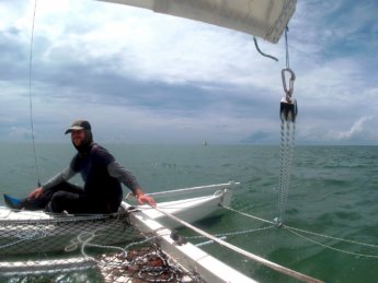 16 Jonas sailing catamaran adult dinghy lesson class milebuilding