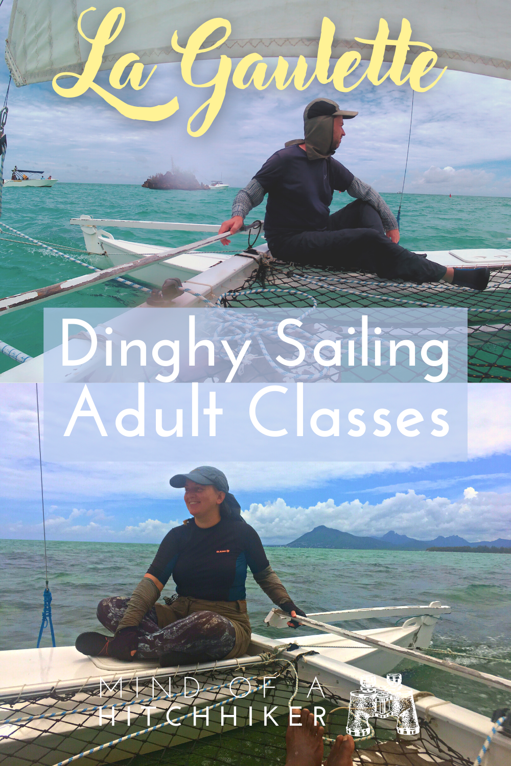 La Gaulette dinghy sailing class with local teacher