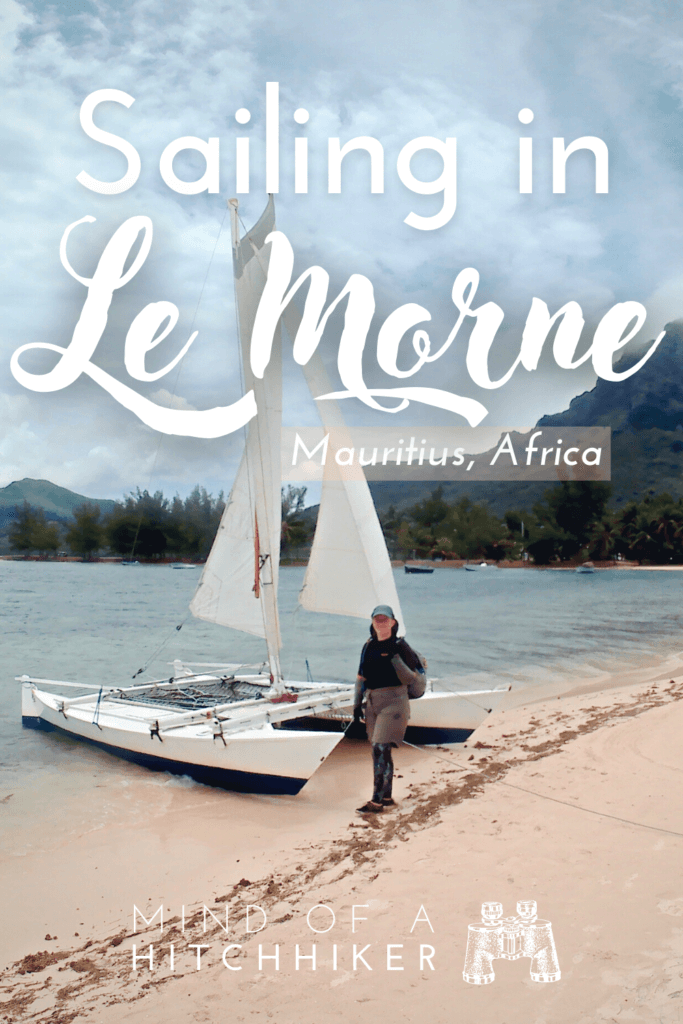 Sail Mauritius Dinghy Sailing a Tiny Catamaran in La Gaulette • Mind of a Hitchhiker