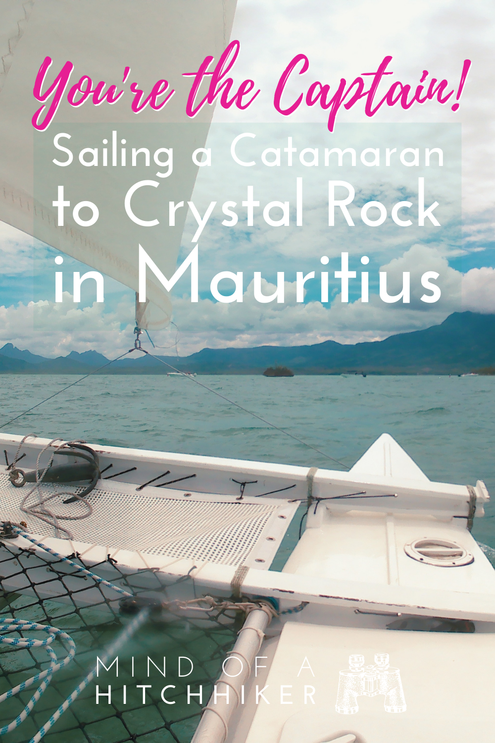 You're the captain no lazy sailing class in Mauritius steer it yourself