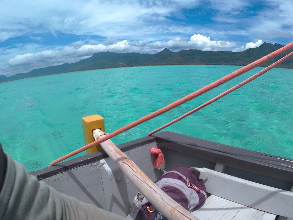 12 bright blue crystal clear waters sailing Mauritius Le Morne La Gaulette