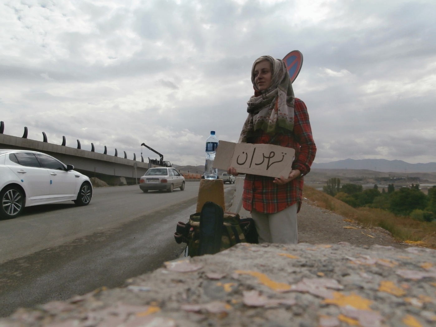 2014 Hitchhiking Zanjan Tehran Iran solo travel Iris