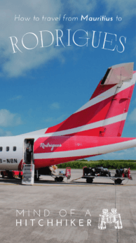 Air Mauritius to Rodrigues by plane pin 1