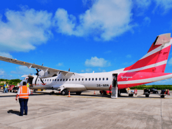 Arrival Plaine Corail Airport Sir Gaëtan Duval Airport Rodrigues Air Mauritius