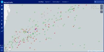 MarineTraffic ships between Rodrigues and Mauritius