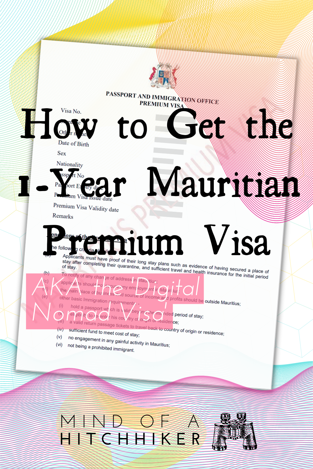 mauritius premium visa applicatoin online how to