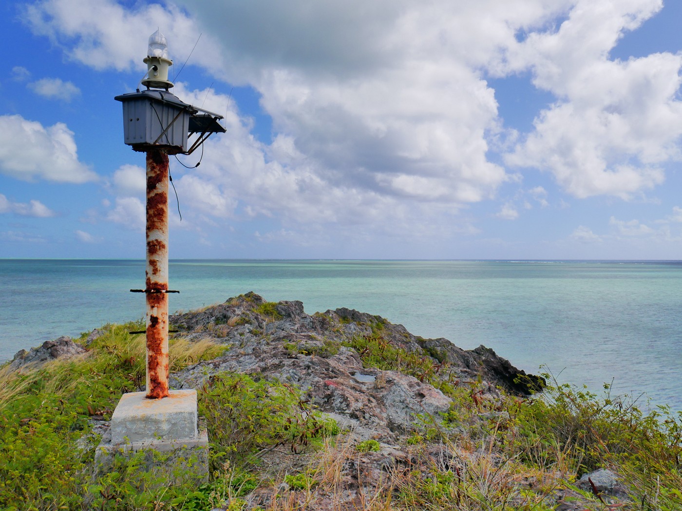 Île aux Fous lighthouse beacon Rodrigues Mauritius