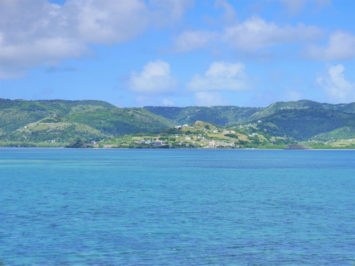 Île aux Diamant as seen from Île aux Fous Rodrigues Mauritius islets islands