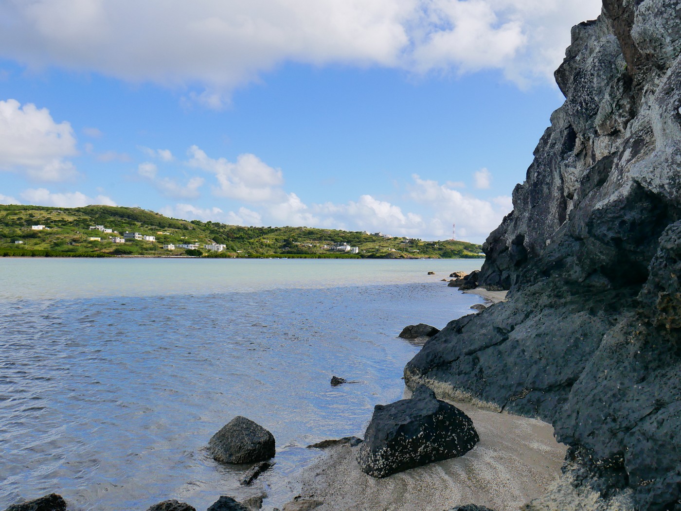 cliffs of Île aux Diamant Rodrigues mangrove bay fishing