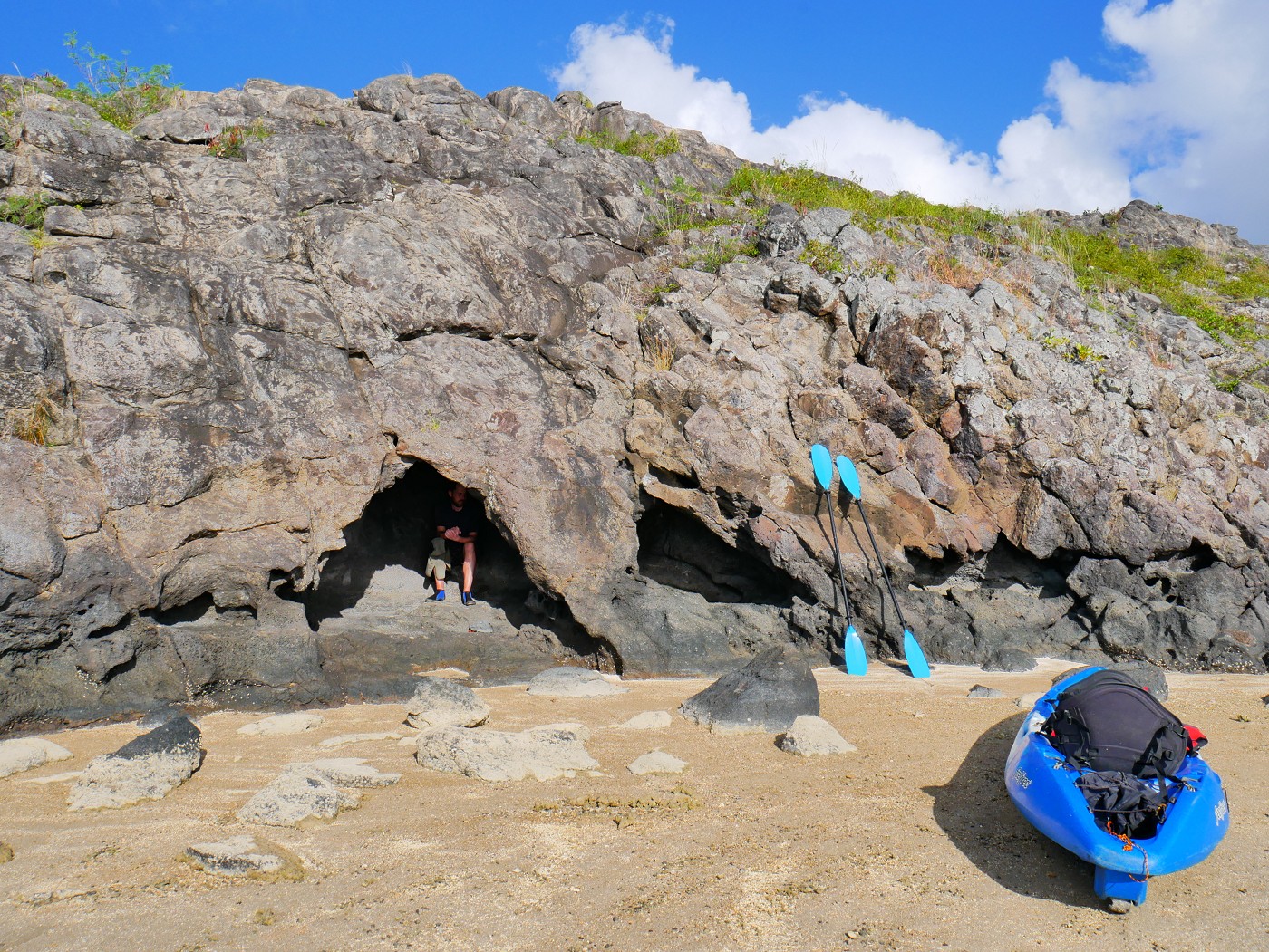 cave on Île aux Diamant Rodrigues Mauritius