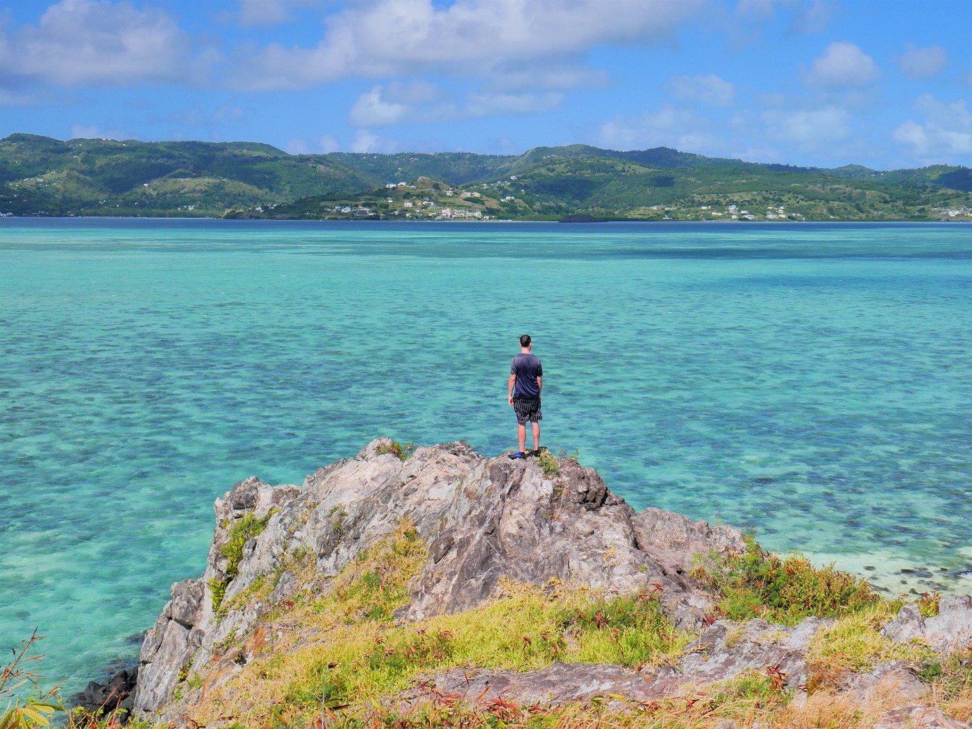 vista Île aux Fous Rodrigues azure waters Port Mathurin