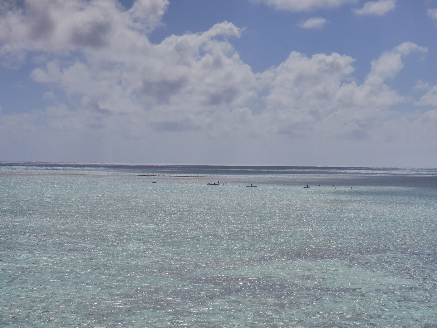 fishermen in Rodrigues north reef