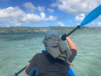 Jonas Iris kayak Île aux Diamant Rodrigues