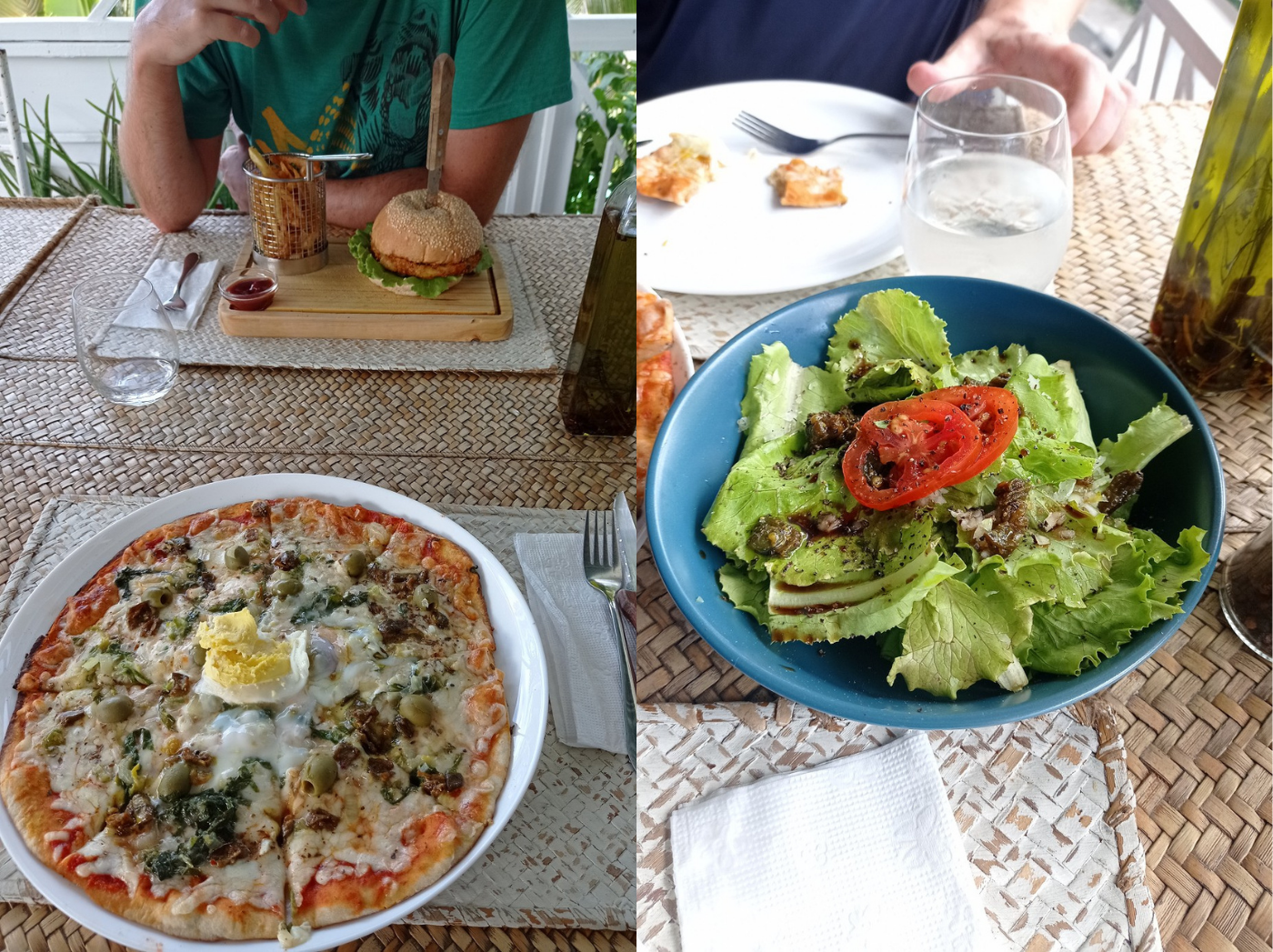 L'atelier Gourmand pizza provencal salad vegetarian-friendly restaurants in Port Mathurin Rodrigues