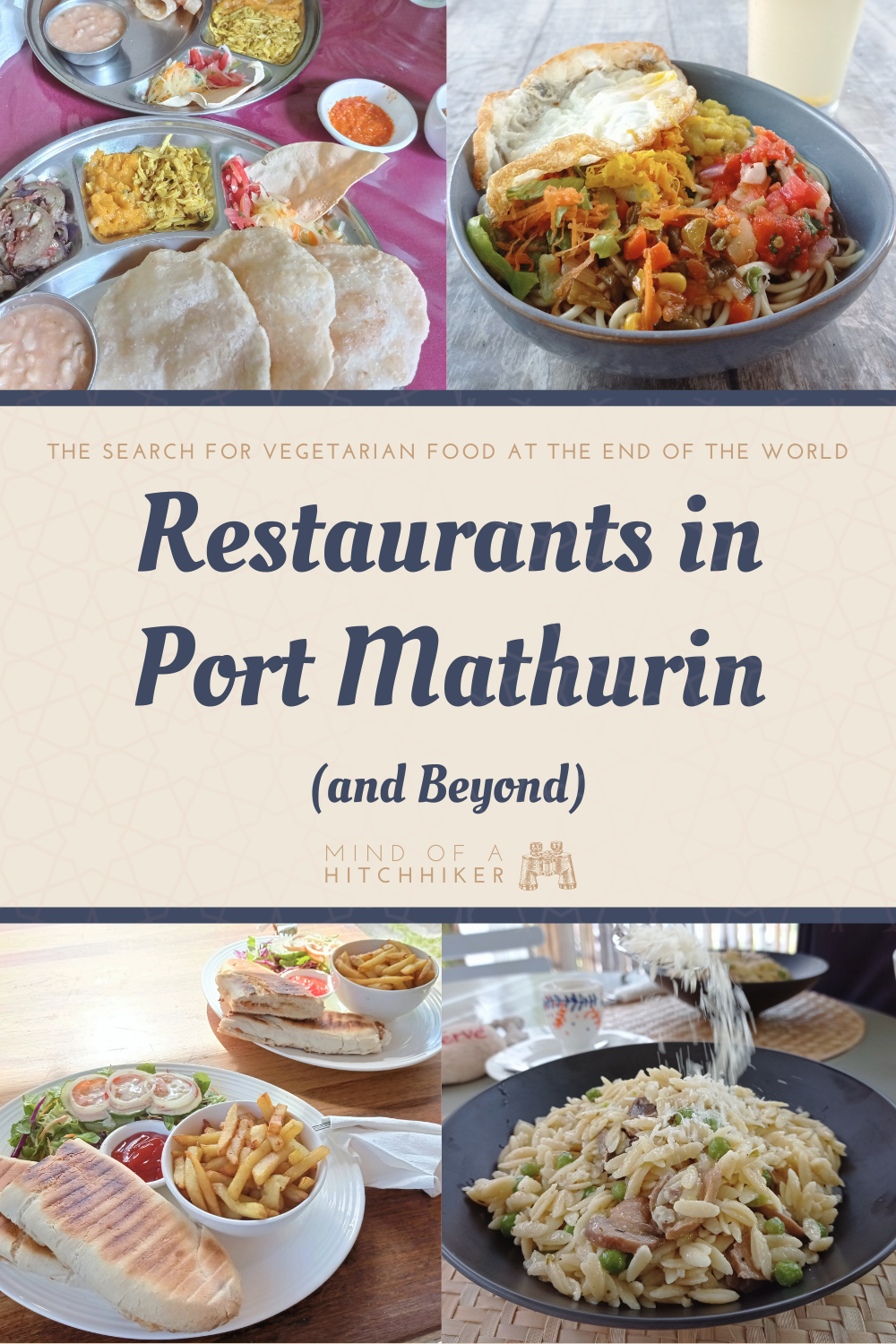Vegetarian friendly restaurants in Port Mathurin and beyond pins