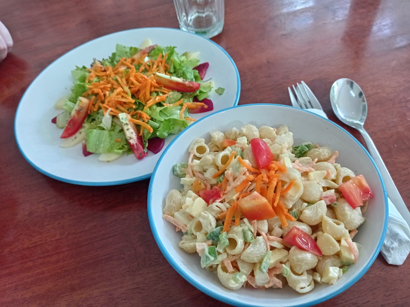 Kafé Rose pasta salad vegetarian friendly