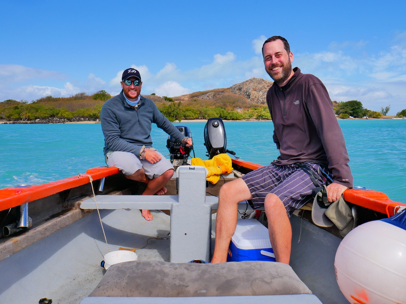 11 Ti Gajak Jean-Marc boatman Rodrigues Île aux Crabes trip