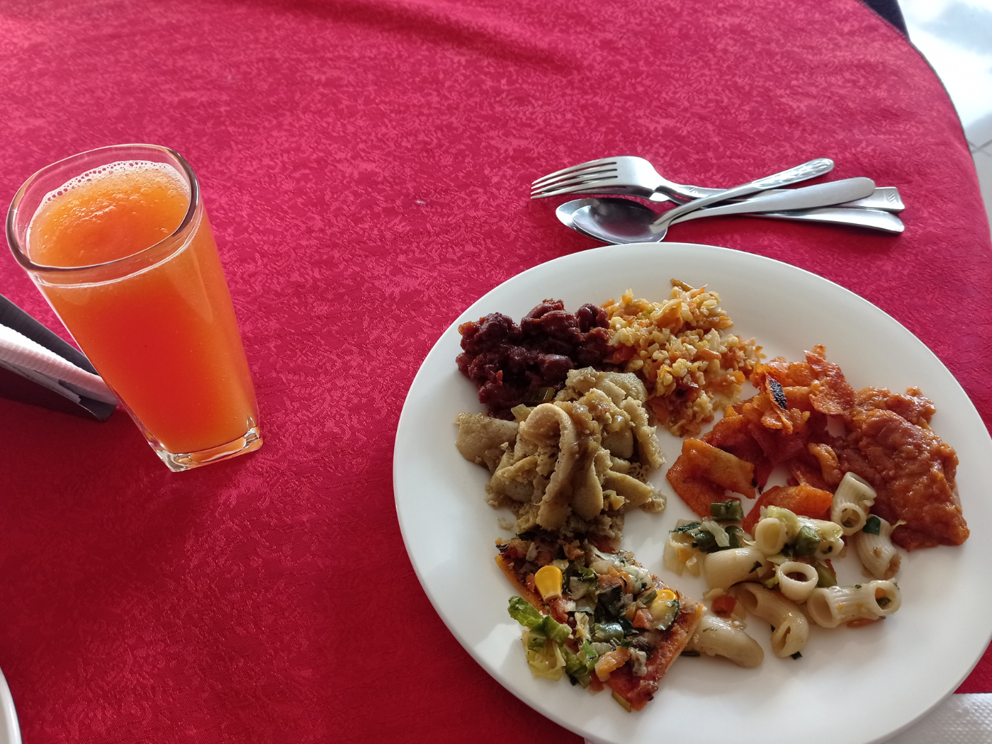 hotel breakfast in Ethiopia