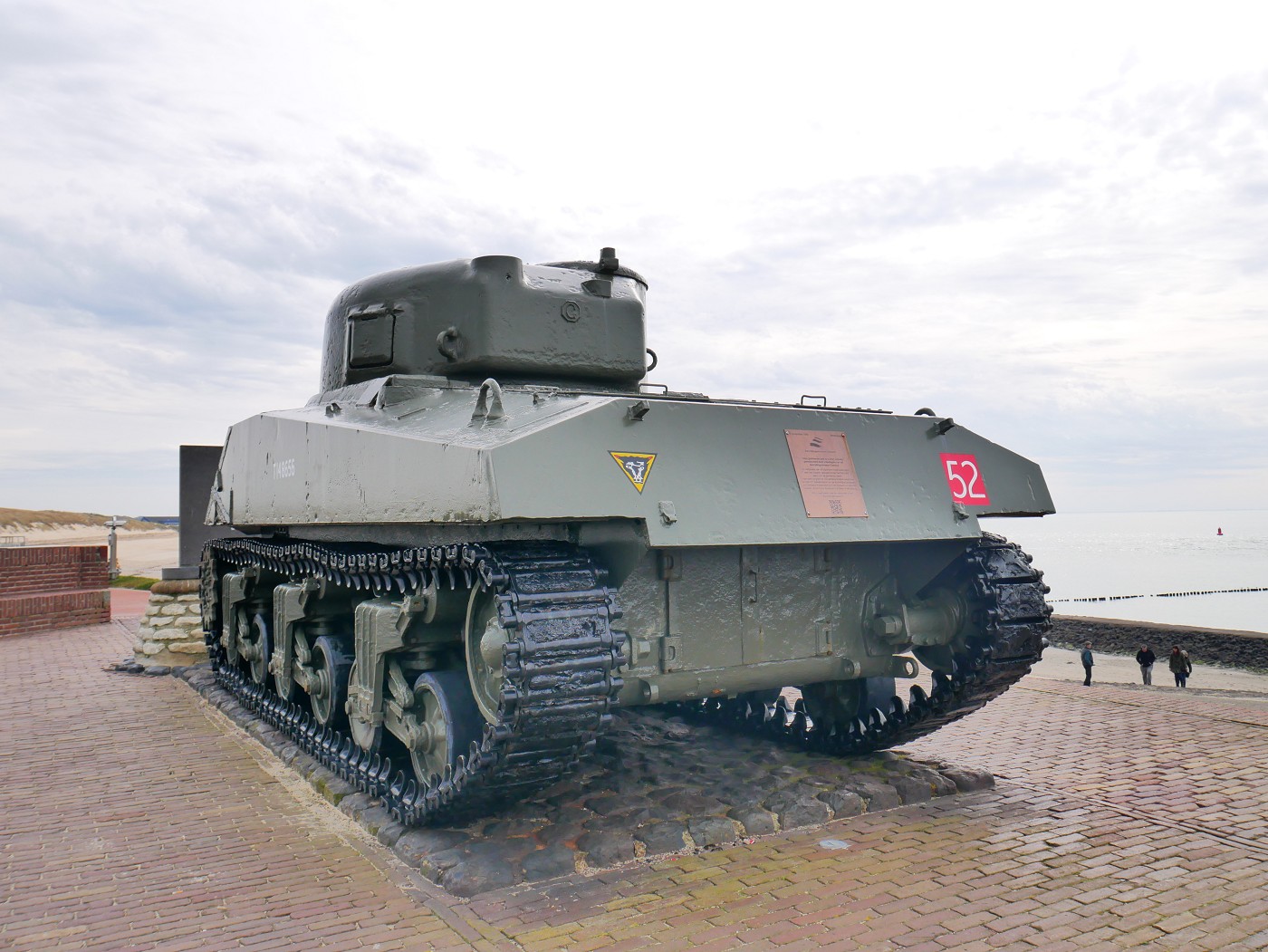 Day 1 Sherman tank Westkapelle liberation of Zeeland Walcheren