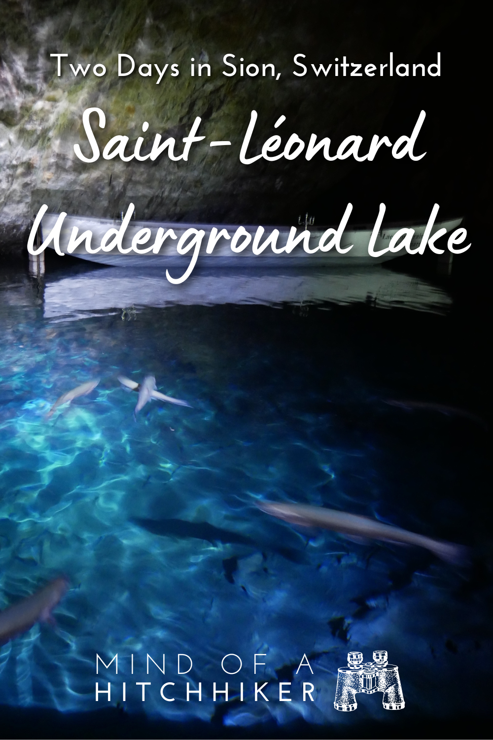 pins Valais Saint-Léonard underground cave lake