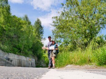 hitchhiking Euseigne to Sion Valais Wallis Switzerland faire du stop