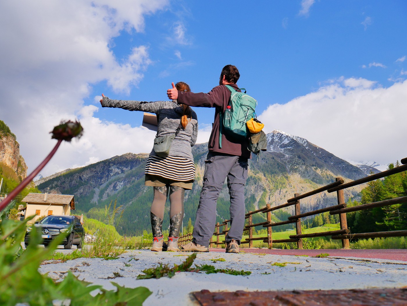 hitchhiking Lillaz Cogne Aosta