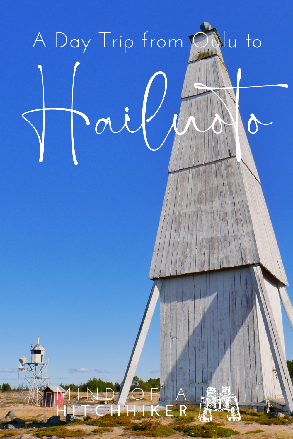 Day mark beacon tower Hailuoto Finland