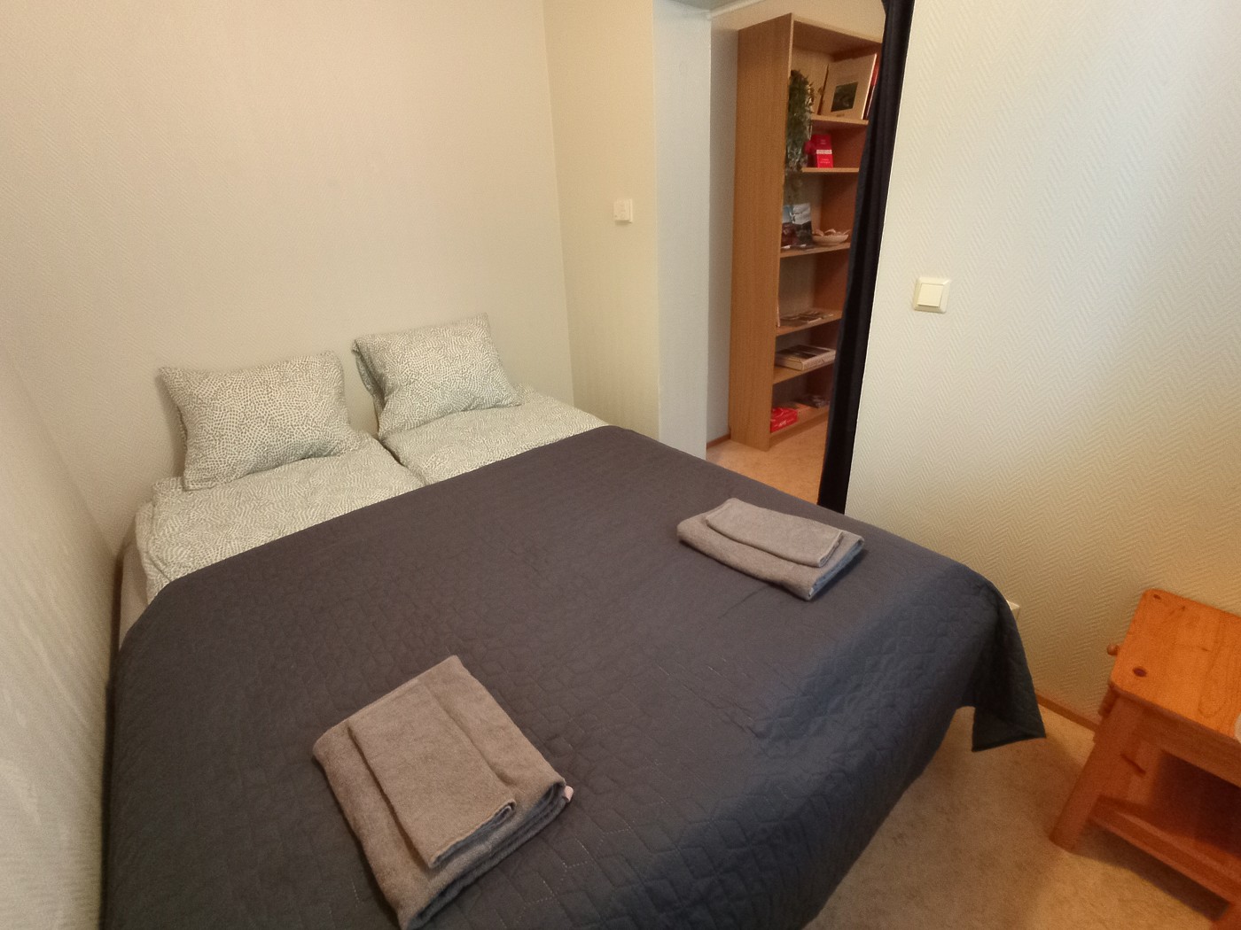 cozy bedroom Muonio accommodation in Finland Lapland north arctic circle Airbnb