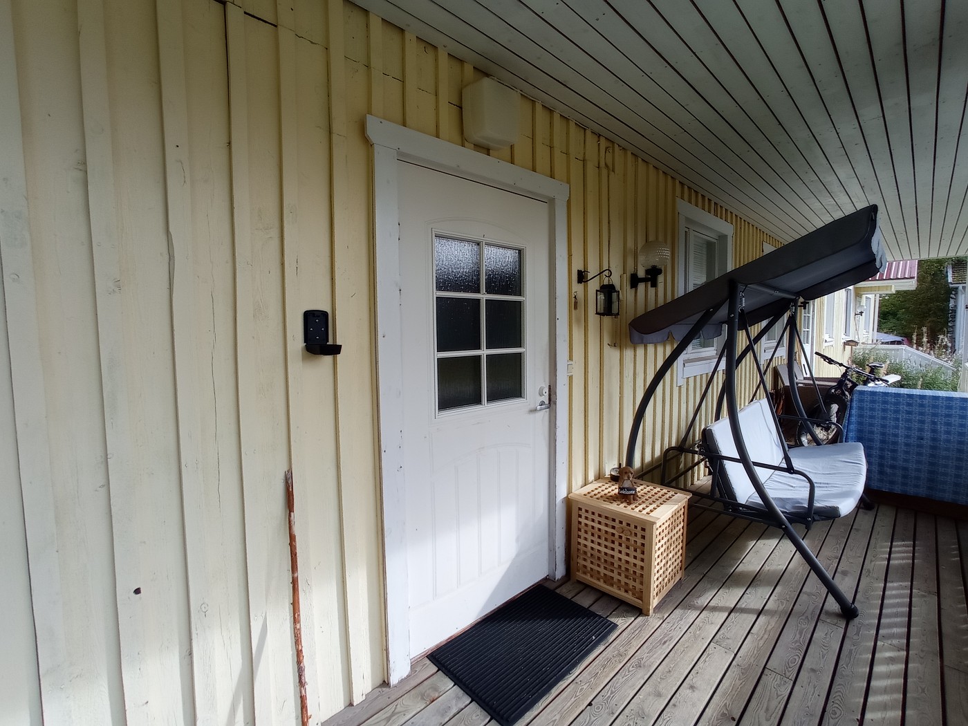 cozy veranda Muonio coffee time Airbnb northern Finland