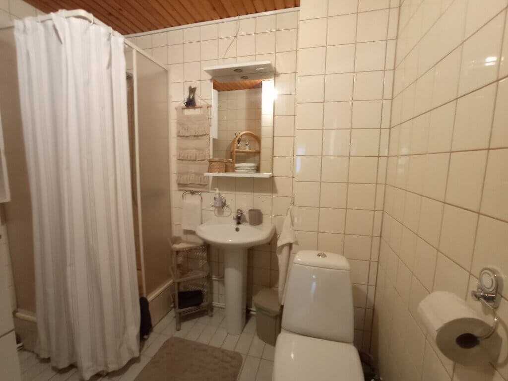 bathroom overview Kärdla Hiiumaa Island Estonia