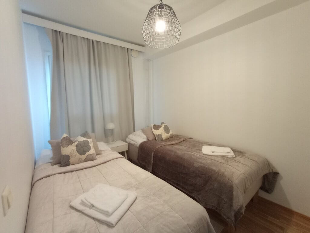bedroom Turku Airbnb apartment