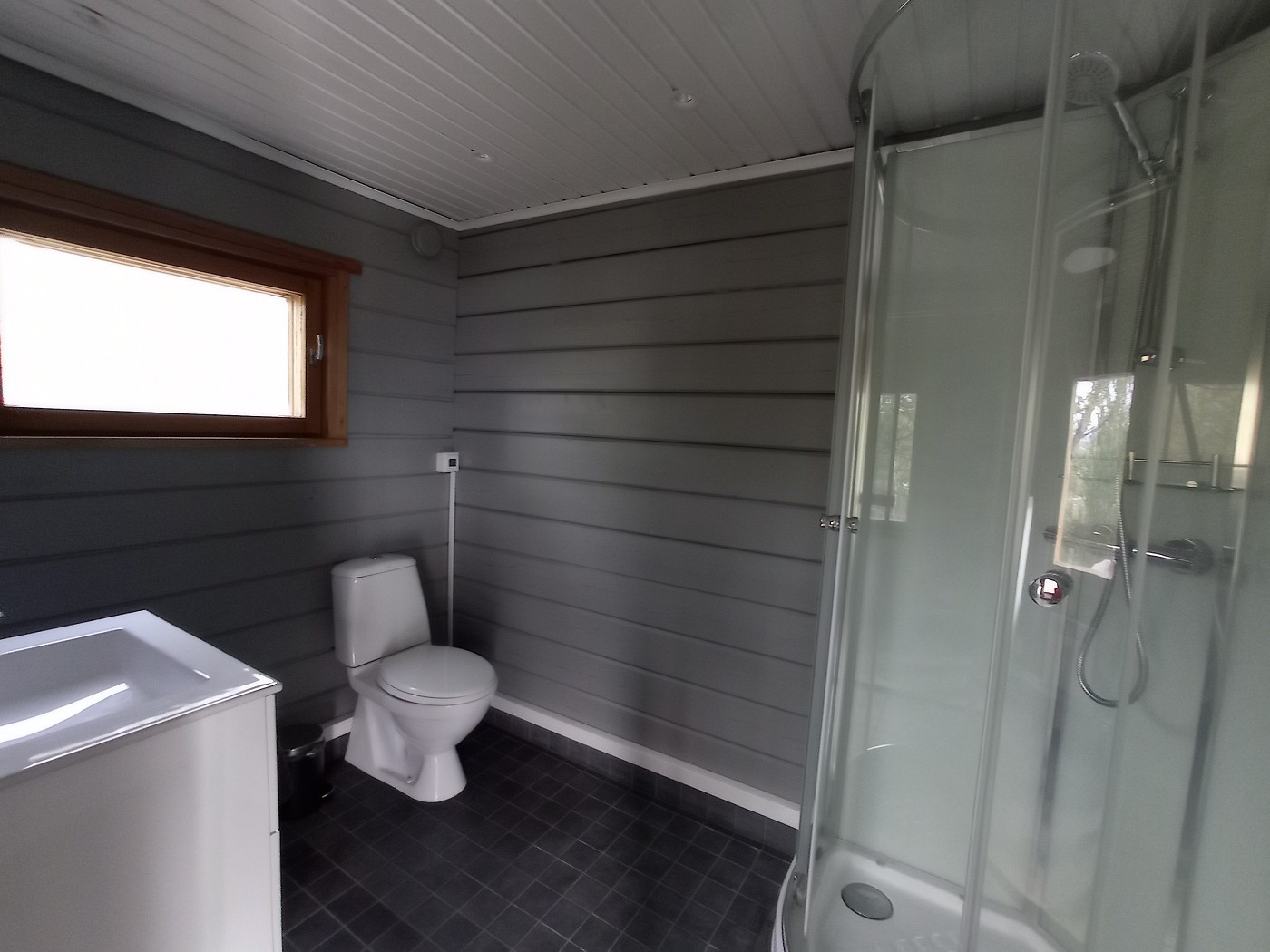 bathroom in Kilpisjärvi northern Finland cabin Lapland Airbnb