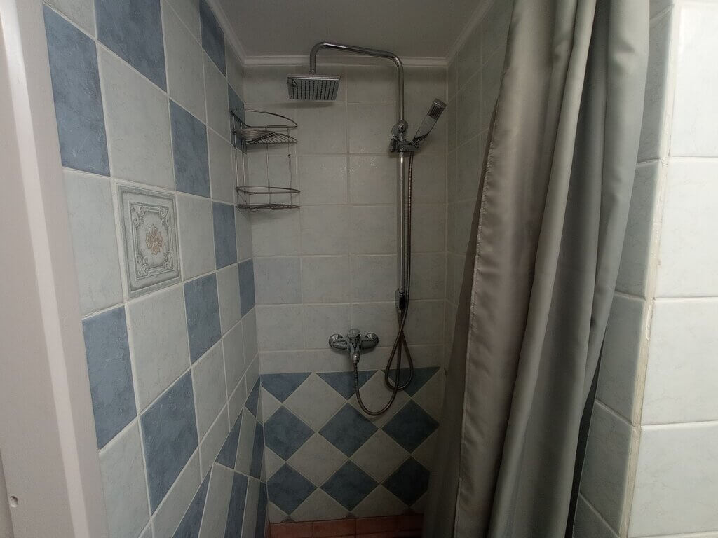 Chania apartment shower bathroom