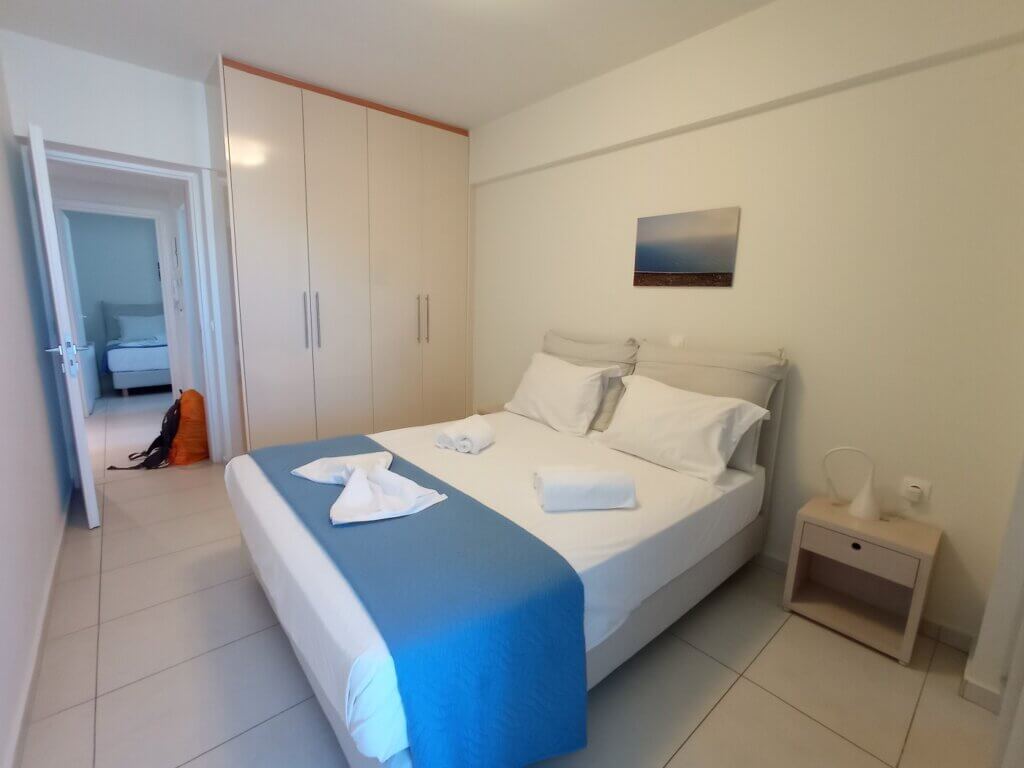 master bedroom Chania accommodation in Crete Greece