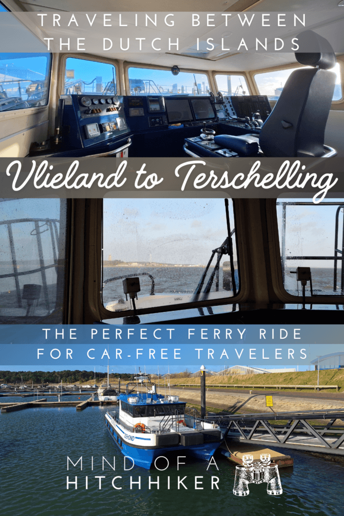 taking the foot passenger ferry from Vlieland to Terschelling