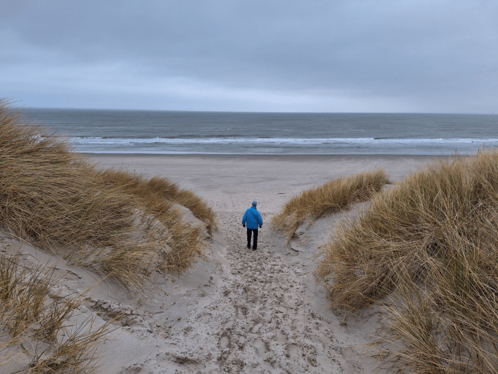 Beach entrance dunes Oost-Vlieland Wadden Sea North Sea