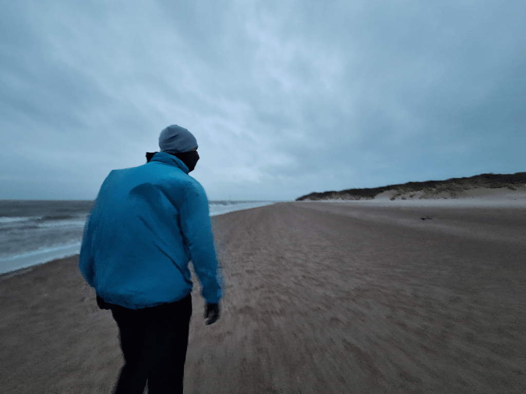 Jonas Dutch coastal hike path Oost-Vlieland easternmost point