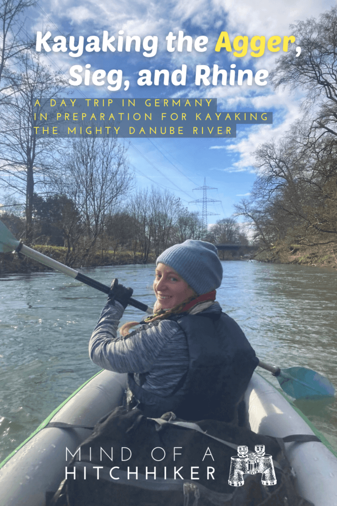Kayaking the Agger river Sieg and Rhine on a day trip