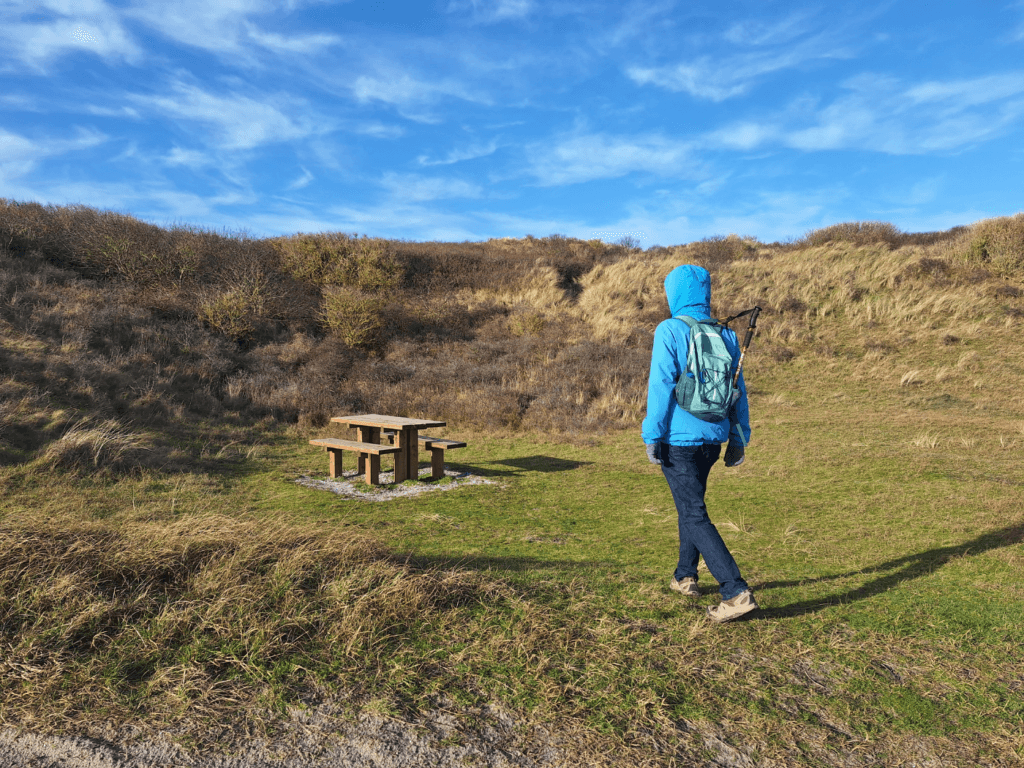 picnic table in Vlieland bicycle and hiking infrastructure for leisure
