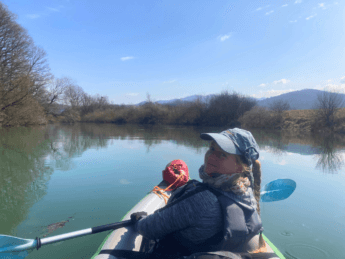 Kayaking the Ljubljana Marshes in Slovenia mountains