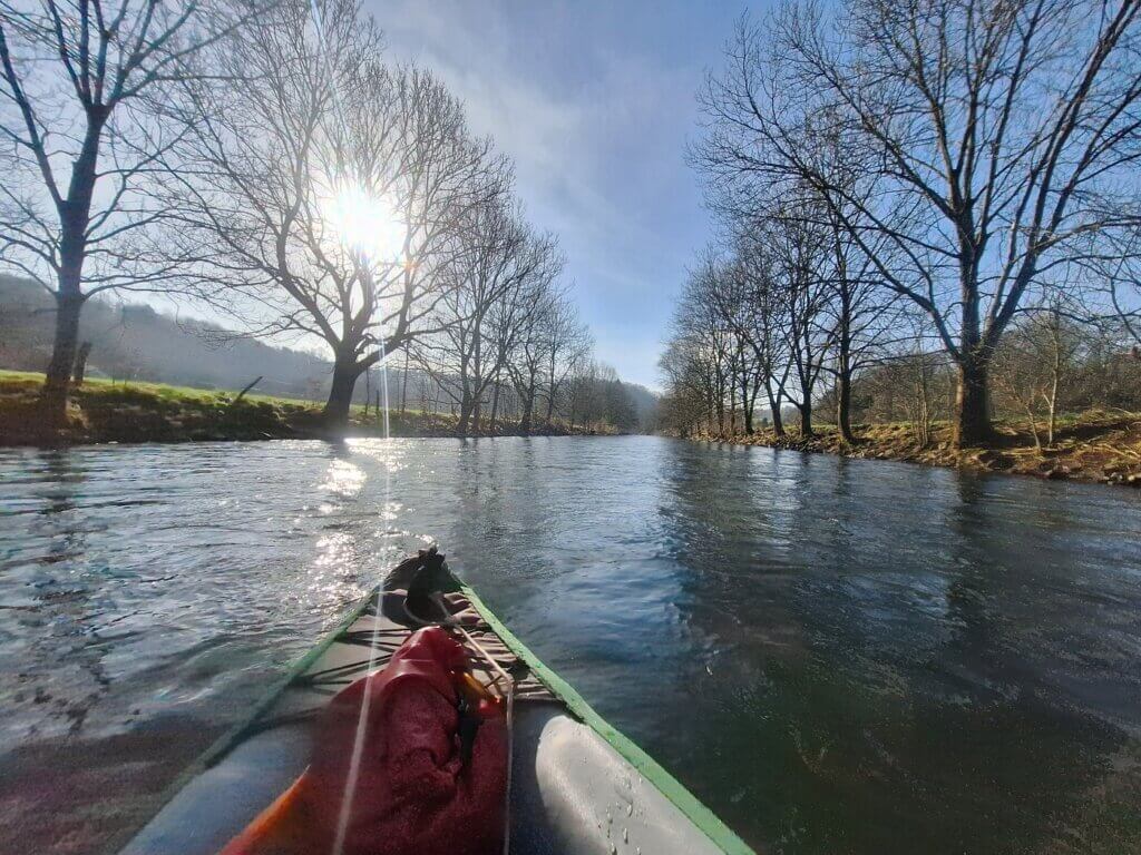 Agger river kayak perspective paddling