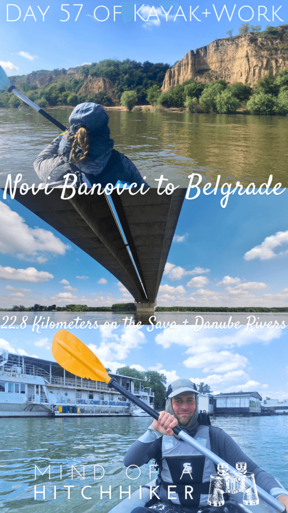 kayaking Danube River Serbia capital city Europe