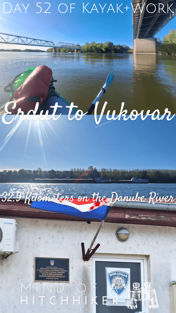 kayaking to Vukovar Croatia from Erdut