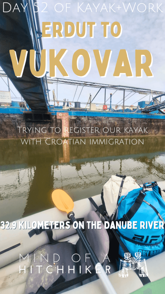 kayaking to Vukovar Croatia Erdut Danube pin